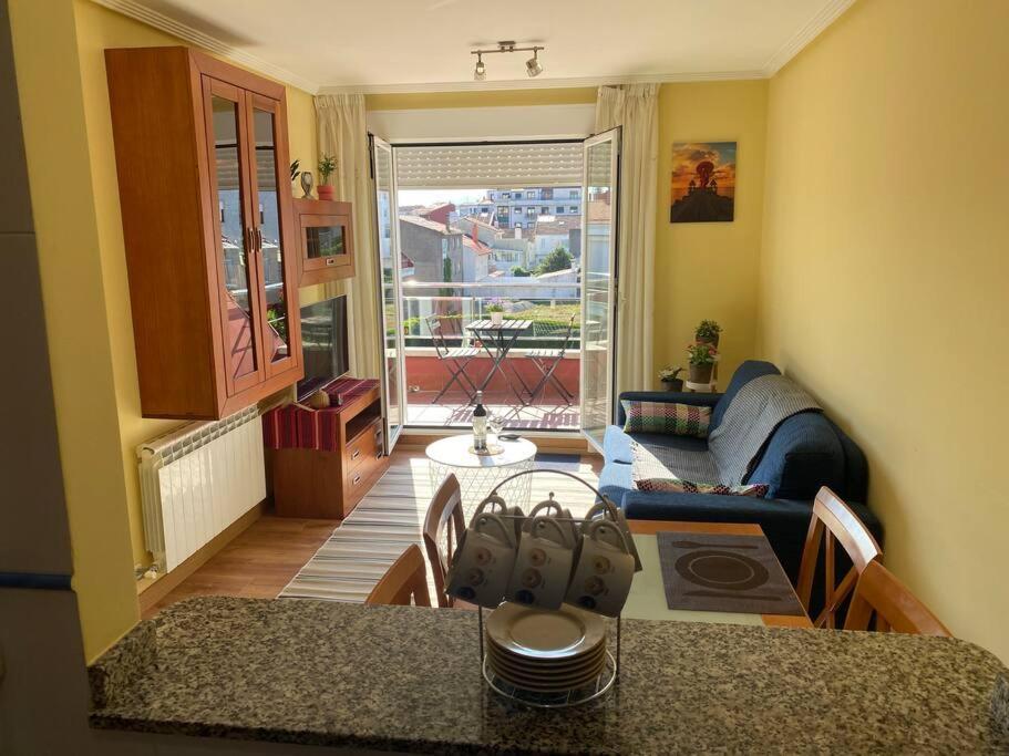 Atico Con Terraza, Piscina Y Gimnasio Appartement Vilagarcia de Arousa Buitenkant foto